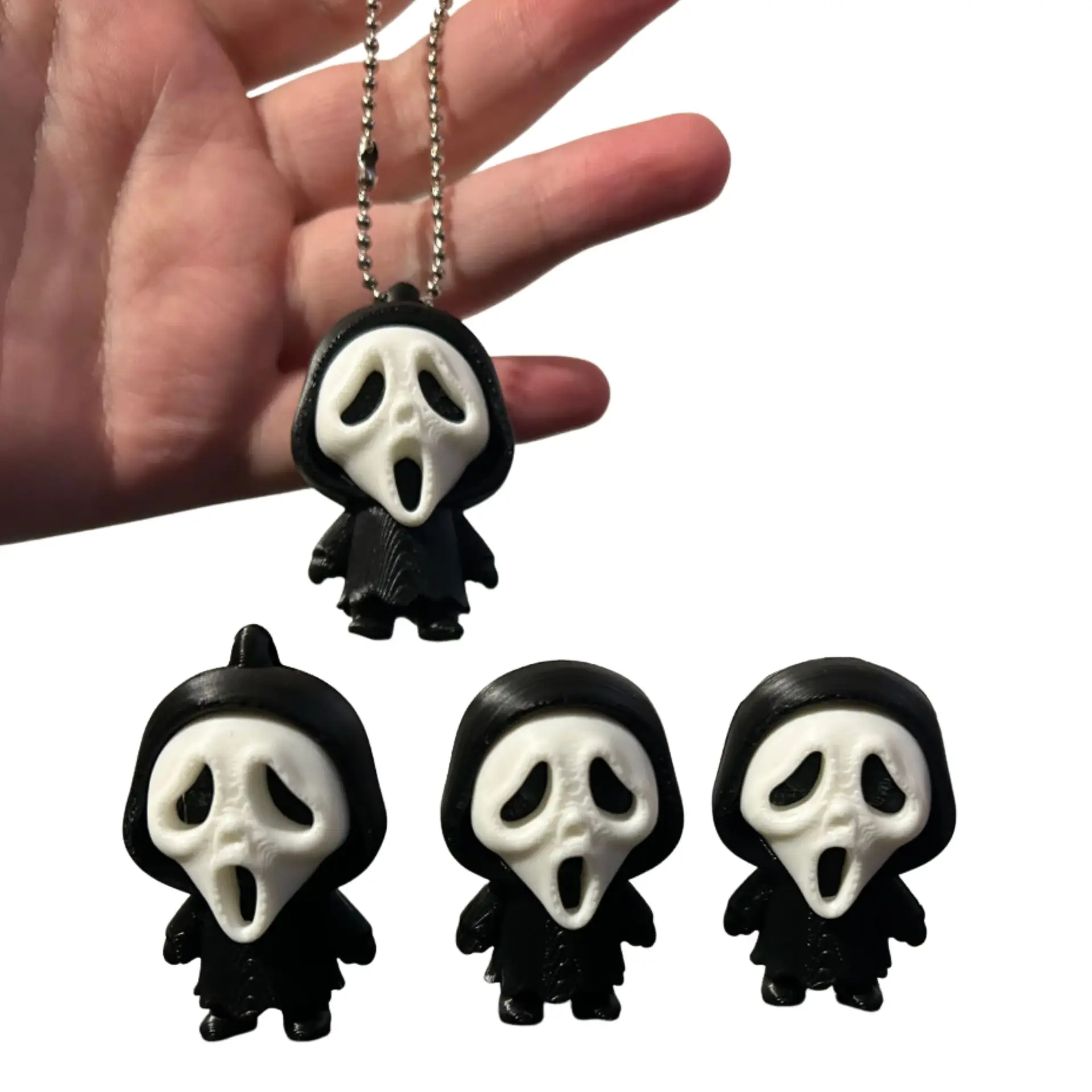 Scream Ghost Mini – 3D Printed Bag Charm